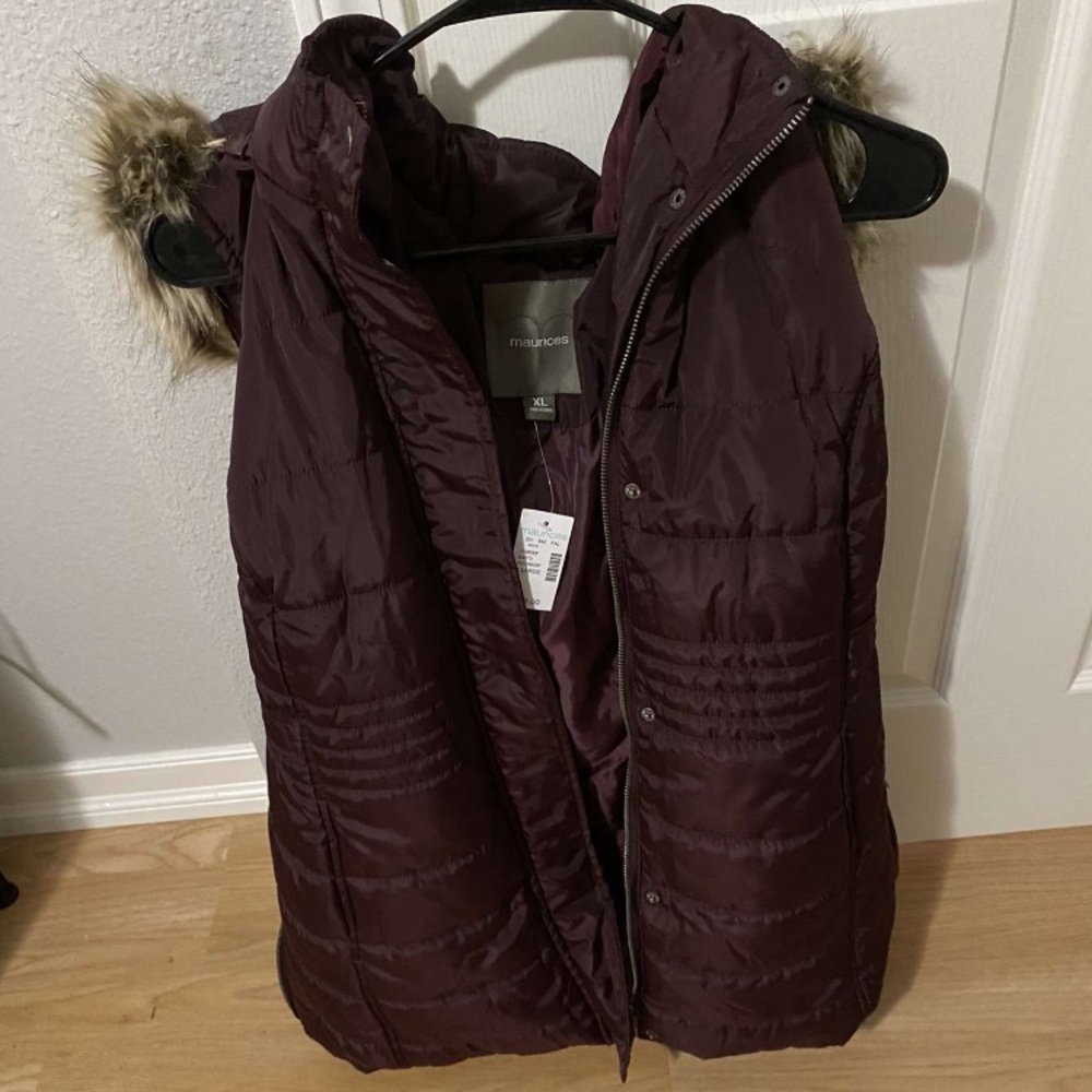 Purple winter vest
